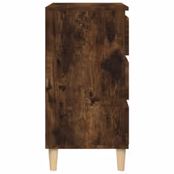 vidaXL Bedside Cabinet Engineered Wood End Table Nightstand Multi Colours - smoked oak - Additional view 7
