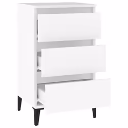 vidaXL Bedside Cabinet Side Table Nightstand Telephone Stand Engineered Wood - white - Additional view 5