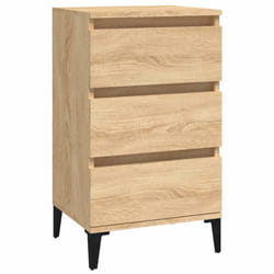 vidaXL Bedside Cabinet Side Table Nightstand Telephone Stand Engineered Wood - sonoma oak