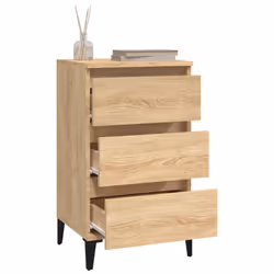 vidaXL Bedside Cabinet Side Table Nightstand Telephone Stand Engineered Wood - sonoma oak - Additional view 4