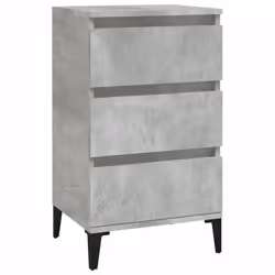 vidaXL Bedside Cabinet Side Table Nightstand Telephone Stand Engineered Wood - concrete grey