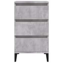 vidaXL Bedside Cabinet Side Table Nightstand Telephone Stand Engineered Wood - concrete grey - Additional view 6