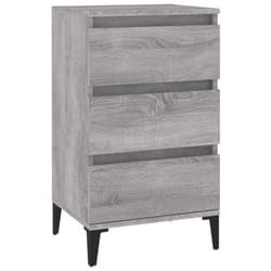 vidaXL Bedside Cabinet Side Table Nightstand Telephone Stand Engineered Wood - grey sonoma