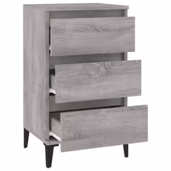 vidaXL Bedside Cabinet Side Table Nightstand Telephone Stand Engineered Wood - grey sonoma - Additional view 5