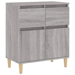 vidaXL Sideboard Cabinet Cupboard Highboard Home Organiser Engineered Wood - grey sonoma