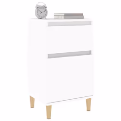 VidaXL 819692 nightstand/bedside table White - Additional view 4