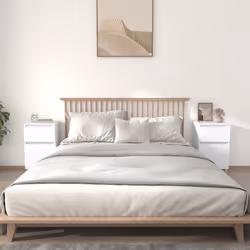 VidaXL 819693 nightstand/bedside table White