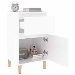 VidaXL 819693 nightstand/bedside table White - Additional view 5