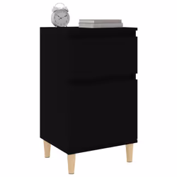 VidaXL 819694 nightstand/bedside table Black - Additional view 4