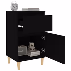 VidaXL 819694 nightstand/bedside table Black - Additional view 5