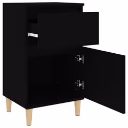 VidaXL 819694 nightstand/bedside table Black - Additional view 8