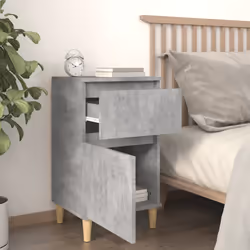 VidaXL 819700 nightstand/bedside table Concrete colour