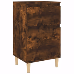 vidaXL Bedside Cabinets Bedside Table Nightstand Table Side Table End Table - smoked oak, 1 pcs