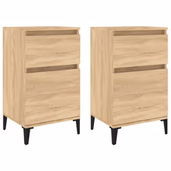 VidaXL 819715, Oak, Metal, Wood, 400 mm, 350 mm, 700 mm, 2 pc(s)