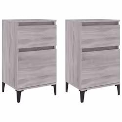 VidaXL 819721, Oak, Metal, Wood, 400 mm, 350 mm, 700 mm, 2 pc(s)