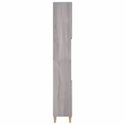 vidaXL Bathroom Cabinet Cupboard Tallboy Unit Storage Cabinet Engineered Wood - grey sonoma - Additional view 7