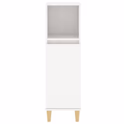 vidaXL Bathroom Cabinet Cupboard Washroom Storage Cabinet Engineered Wood - white - Additional view 6