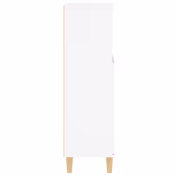vidaXL Bathroom Cabinet Cupboard Washroom Storage Cabinet Engineered Wood - white - Additional view 7