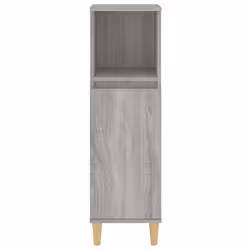 vidaXL Bathroom Cabinet Cupboard Washroom Storage Cabinet Engineered Wood - grey sonoma - Additional view 6