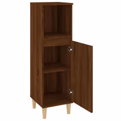 vidaXL Bathroom Cabinet Cupboard Washroom Storage Cabinet Engineered Wood - brown oak - Additional view 5