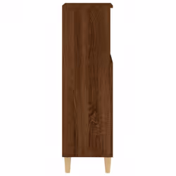 vidaXL Bathroom Cabinet Cupboard Washroom Storage Cabinet Engineered Wood - brown oak - Additional view 7