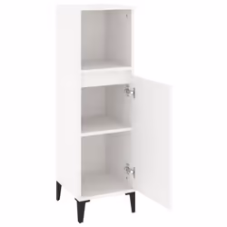 vidaXL Bathroom Cabinet Cupboard Washroom Storage Cabinet Engineered Wood - white - Additional view 5