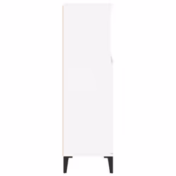 vidaXL Bathroom Cabinet Cupboard Washroom Storage Cabinet Engineered Wood - white - Additional view 7