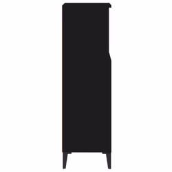 vidaXL Bathroom Cabinet Cupboard Washroom Storage Cabinet Engineered Wood - black - Additional view 10