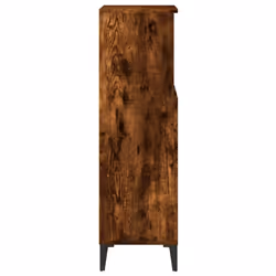 vidaXL Bathroom Cabinet Cupboard Washroom Storage Cabinet Engineered Wood - smoked oak - Additional view 7
