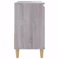 vidaXL Bathroom Cabinet Cupboard Washroom Storage Cabinet Engineered Wood - grey sonoma - Additional view 7