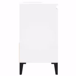 vidaXL Bathroom Cabinet Cupboard Washroom Storage Cabinet Engineered Wood - white - Additional view 7