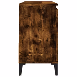 vidaXL Bathroom Cabinet Cupboard Washroom Storage Cabinet Engineered Wood - smoked oak - Additional view 7
