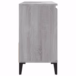 vidaXL Bathroom Cabinet Cupboard Washroom Storage Cabinet Engineered Wood - grey sonoma - Additional view 7