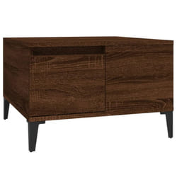 vidaXL Coffee Table Dining Table Accent SIde Tea End Table Engineered Wood - brown oak