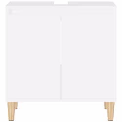 vidaXL Sink Cabinet Vanity Unit Storage Under Sink Cabinet Engineered Wood - white - Additional view 5