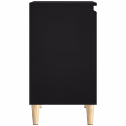 vidaXL Sink Cabinet Vanity Unit Storage Under Sink Cabinet Engineered Wood - black - Additional view 7