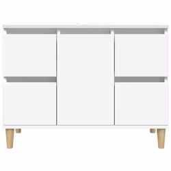 vidaXL Sink Cabinet Vanity Unit Under Sink Cabinet Sonoma Oak Engineered Wood - white - Additional view 4