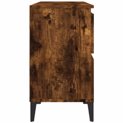 vidaXL Sink Cabinet Vanity Unit Storage Under Sink Cabinet Engineered Wood - smoked oak - Additional view 6