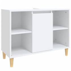 vidaXL Sink Cabinet Vanity Unit Storage Under Sink Cabinet Engineered Wood - white