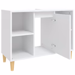 vidaXL Sink Cabinet Vanity Unit Storage Under Sink Cabinet Engineered Wood - white - Additional view 6