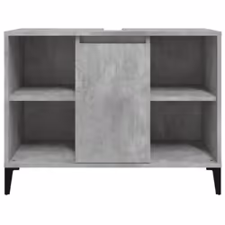 vidaXL Sink Cabinet Vanity Unit Storage Under Sink Cabinet Engineered Wood - concrete grey - Additional view 5