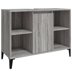 vidaXL Sink Cabinet Vanity Unit Storage Under Sink Cabinet Engineered Wood - grey sonoma