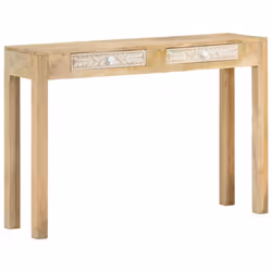 vidaXL Console Table Side Table Sofa Table Hall Table Solid Rough Wood Mango