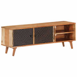 vidaXL TV Cabinet TV Stand Sideboard Media Console TV Unit Solid Wood Acacia