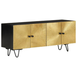 vidaXL TV Cabinet TV Stand Sideboard Media Console TV Unit Solid Wood Mango