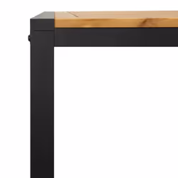 vidaXL Garden Table Dining Coffee Table with U-shaped Legs Solid Wood Acacia - 140 x 80 x 75 cm - Additional view 6