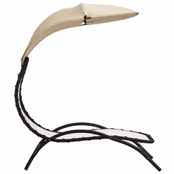 VidaXL 362705 outdoor chair Lounge Padded seat Polyester, Steel, Textile Cream - Additional view 4