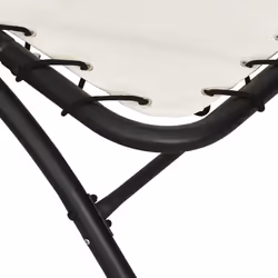 VidaXL 362705 outdoor chair Lounge Padded seat Polyester, Steel, Textile Cream - Additional view 5