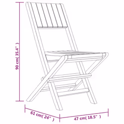 VidaXL 362759 outdoor chair Terrace Teak - Additional view 8