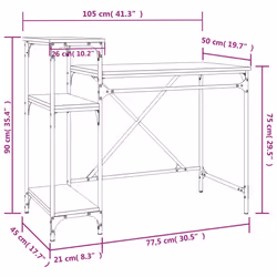 VidaXL 826710 desk - Additional view 8